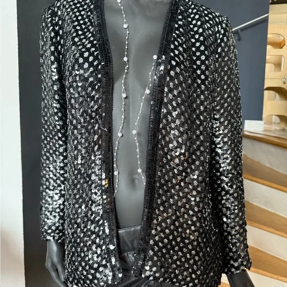 Sequin Black Jacket - Picture 5 of 5